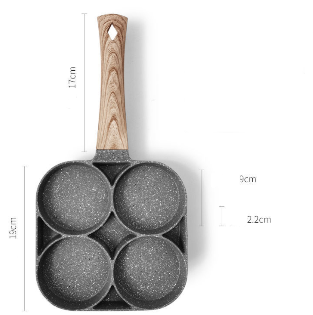 Padella per Omlette a Quattro Buche - Antiaderente