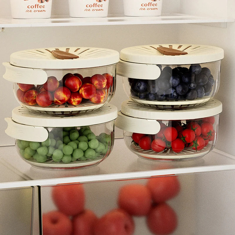 Contenitore 2 in 1 per Frutta e Verdura