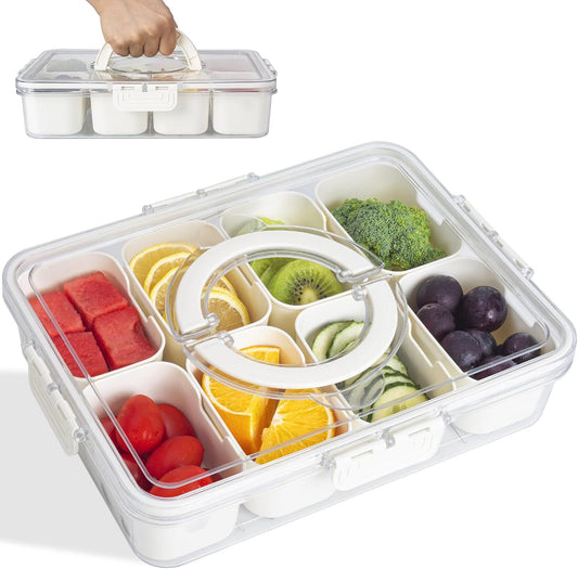 Snackly™ Multi-Compartment Snack Box with Lid