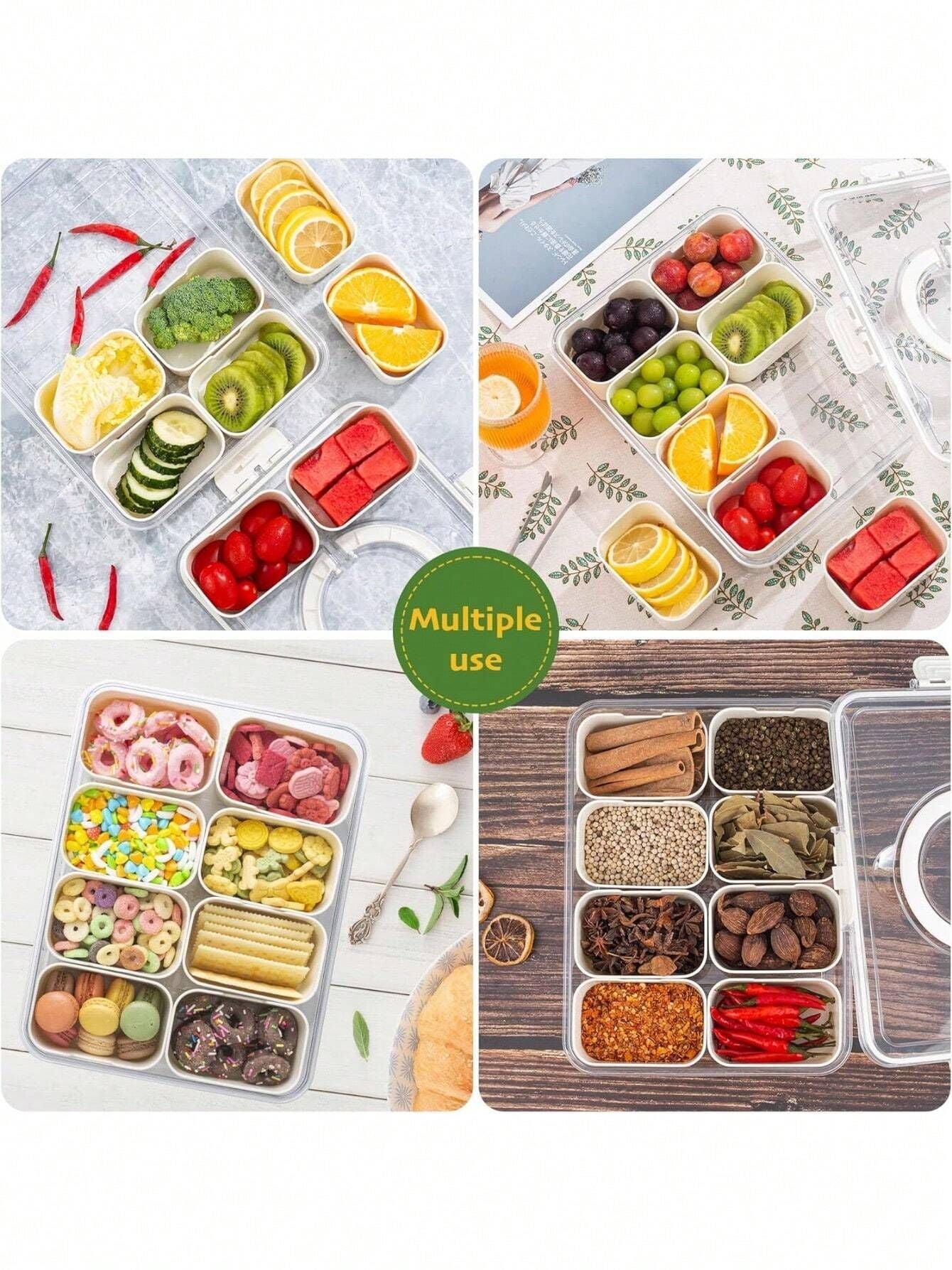 Snackly™ Multi-Compartment Snack Box with Lid